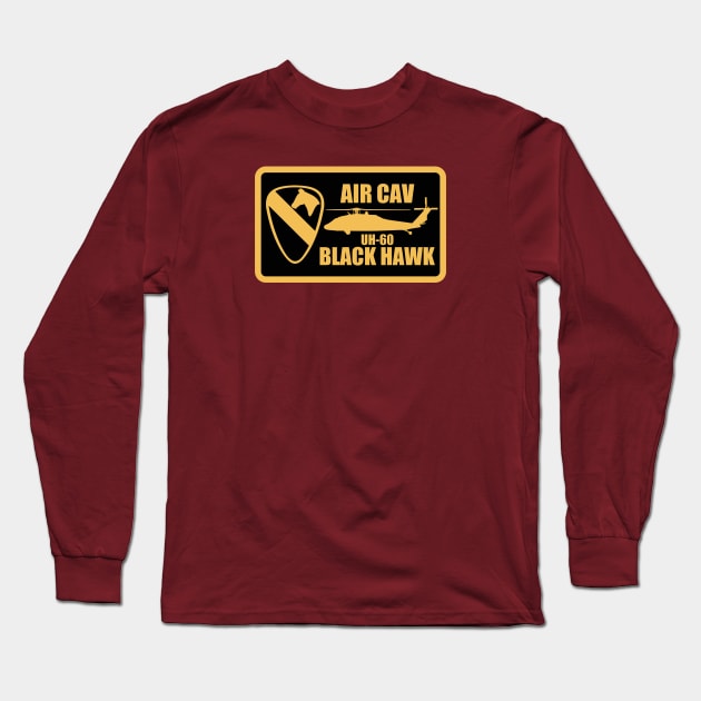 Air Cav UH-60 Black Hawk Long Sleeve T-Shirt by TCP